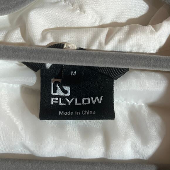 Flylow Piper Jacket Women Medium White Quarter Zip Puffer Insulated Pullover Ski - Picture 7 of 10